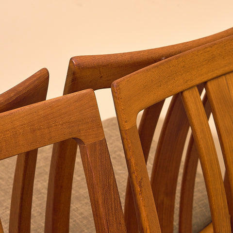 Swedish dining chairs in teak