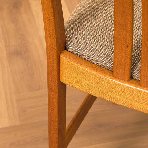Swedish dining chairs in teak
