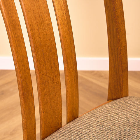 Swedish dining chairs in teak