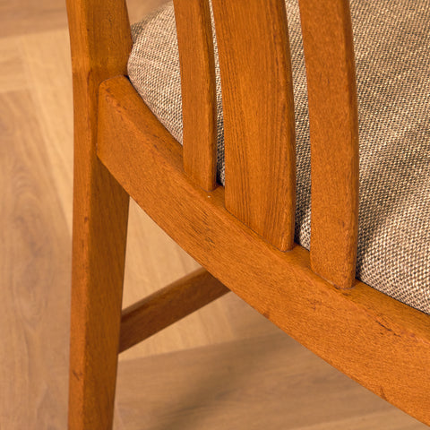 Swedish dining chairs in teak