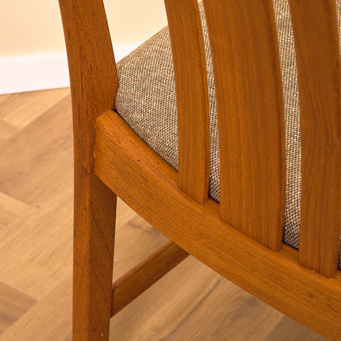 Swedish dining chairs in teak