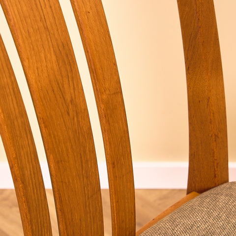 Swedish dining chairs in teak