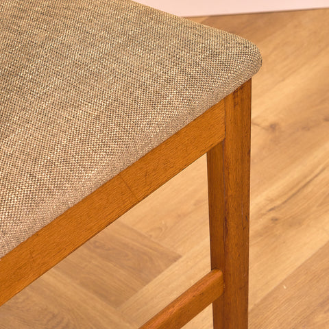Swedish dining chairs in teak