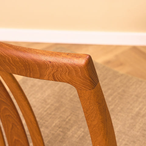Swedish dining chairs in teak