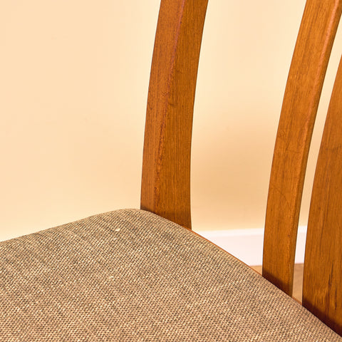 Swedish dining chairs in teak