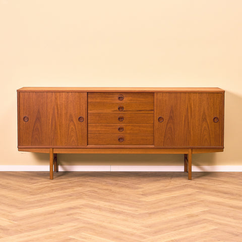 Swedish sideboard in teak and oak, model 'Ulvö' by Yngve Extract for Bjästa Snickerifabriks AB