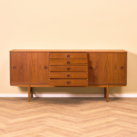 Swedish sideboard in teak and oak, model 'Ulvö' by Yngve Extract for Bjästa Snickerifabriks AB