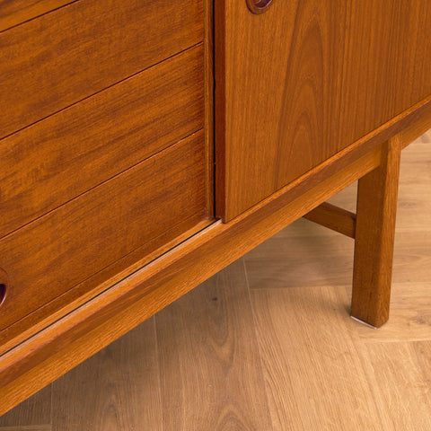 Swedish sideboard in teak and oak, model 'Ulvö' by Yngve Extract for Bjästa Snickerifabriks AB