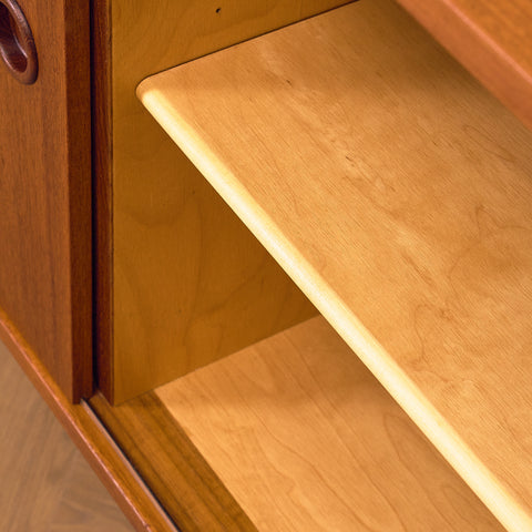 Swedish sideboard in teak and oak, model 'Ulvö' by Yngve Extract for Bjästa Snickerifabriks AB
