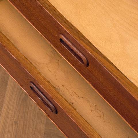 Swedish highboard in teak and oak