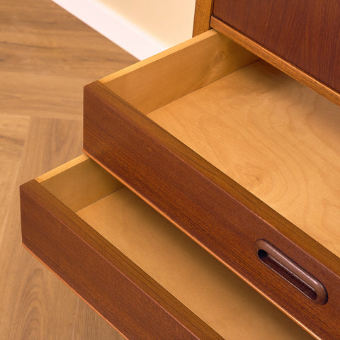 Swedish highboard in teak and oak