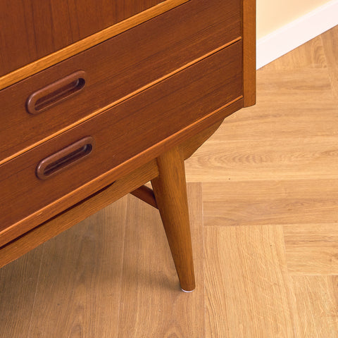 Swedish highboard in teak and oak