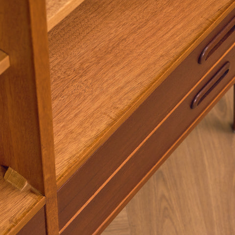 Swedish highboard in teak and oak