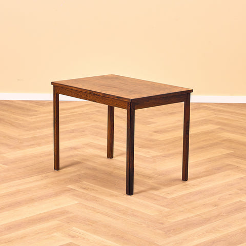 Danish side table in Santos rosewood
