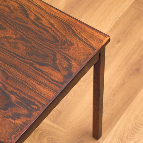 Danish side table in Santos rosewood