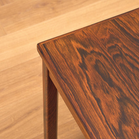 Danish side table in Santos rosewood