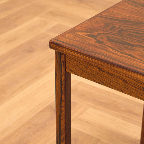Danish side table in Santos rosewood