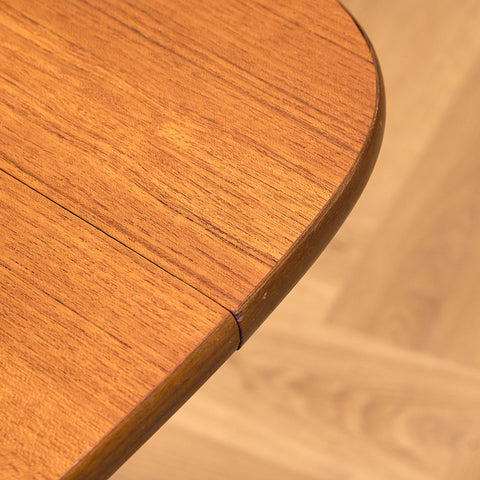 Swedish folding side table in teak