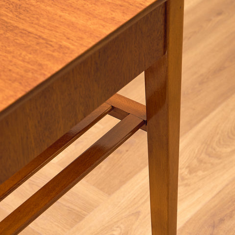 Swedish bedside tables in beech and teak by Svensk Möbelindustri