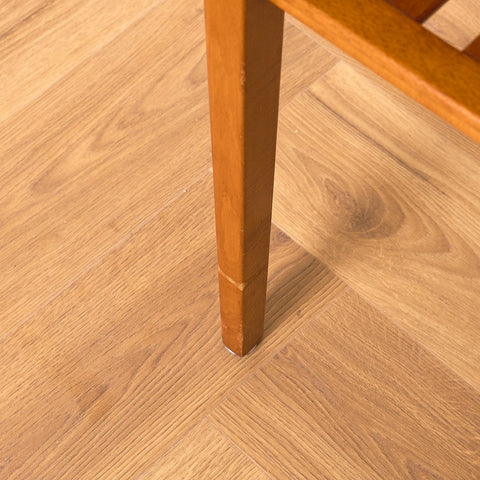 Swedish bedside tables in beech and teak by Svensk Möbelindustri