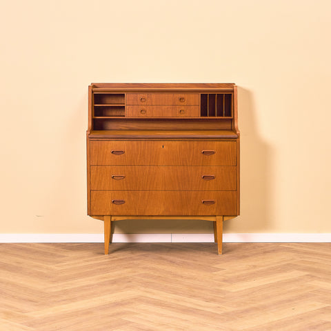 Swedish secretary in teak by Svensk Mobelindustri