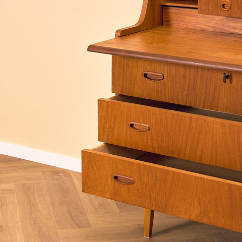 Swedish secretary in teak by Svensk Mobelindustri