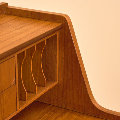Swedish secretary in teak by Svensk Mobelindustri