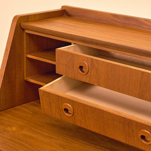Swedish secretary in teak by Svensk Mobelindustri