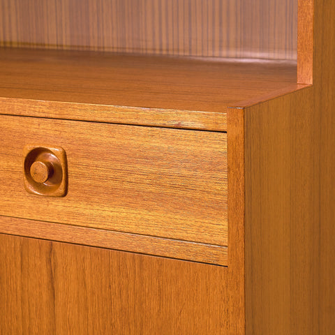 Swedish bookshelf in teak