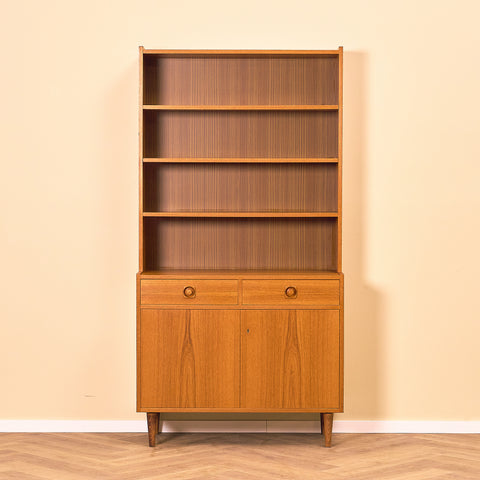 Swedish bookshelf in teak