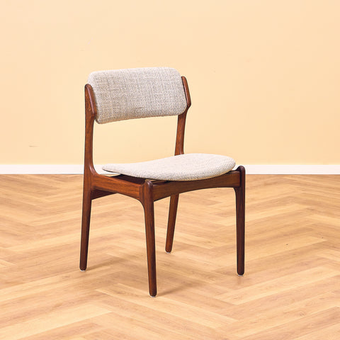 Danish dining chairs in Santos rosewood, model OD49 by Erik Buch for OD Møbler