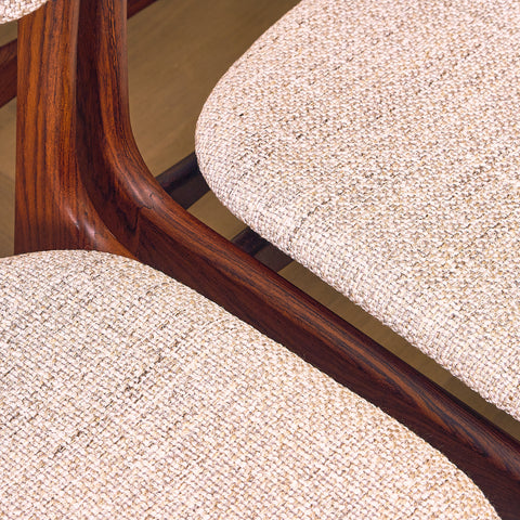 Danish dining chairs in Santos rosewood, model OD49 by Erik Buch for OD Møbler