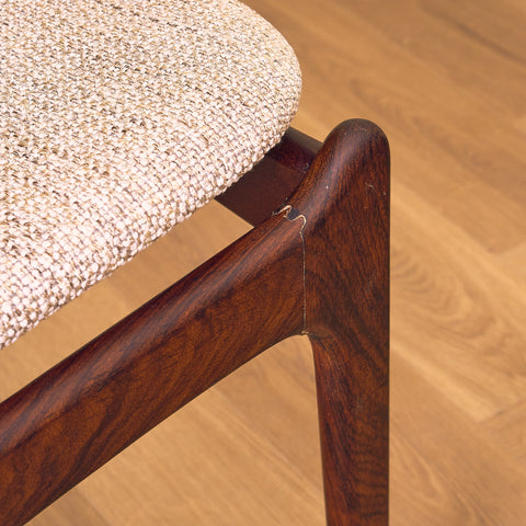 Danish dining chairs in Santos rosewood, model OD49 by Erik Buch for OD Møbler