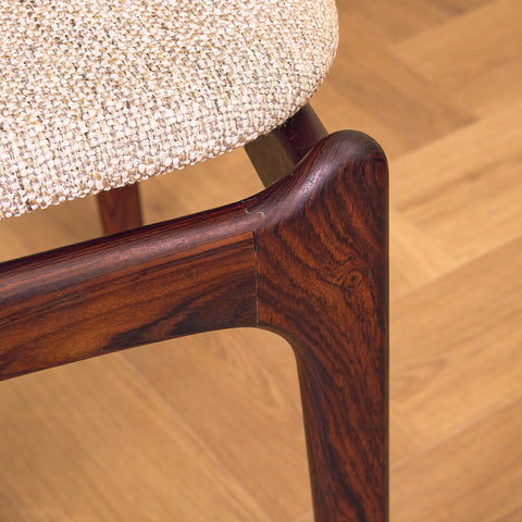 Danish dining chairs in Santos rosewood, model OD49 by Erik Buch for OD Møbler