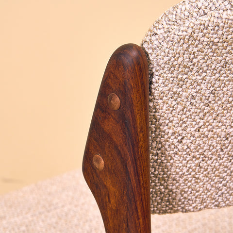 Danish dining chairs in Santos rosewood, model OD49 by Erik Buch for OD Møbler