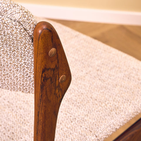 Danish dining chairs in Santos rosewood, model OD49 by Erik Buch for OD Møbler