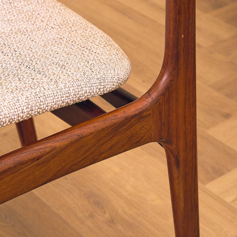 Danish dining chairs in Santos rosewood, model OD49 by Erik Buch for OD Møbler