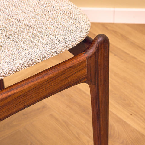 Danish dining chairs in Santos rosewood, model OD49 by Erik Buch for OD Møbler