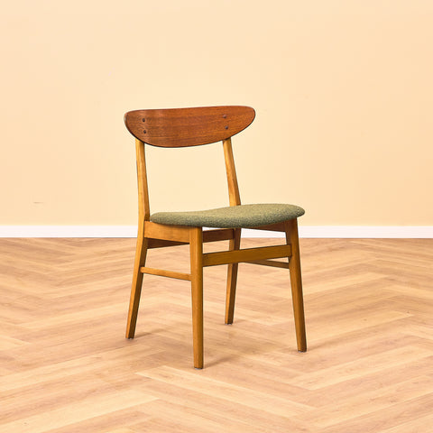 Dining chairs in teak & beech by Farstrup, model 210