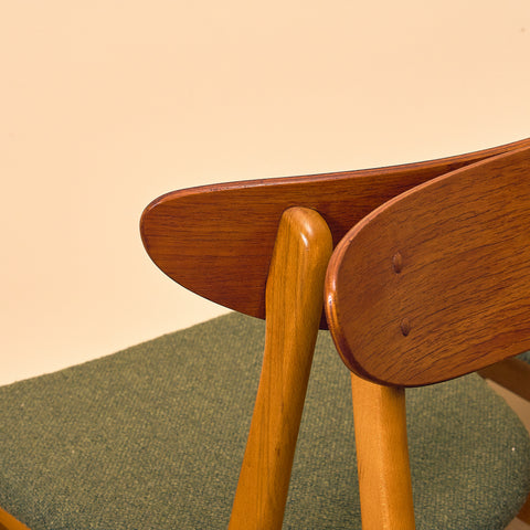 Dining chairs in teak & beech by Farstrup, model 210