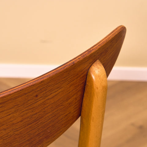 Dining chairs in teak & beech by Farstrup, model 210