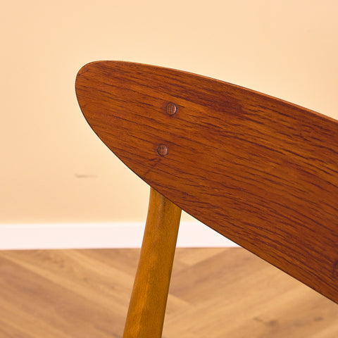 Dining chairs in teak & beech by Farstrup, model 210