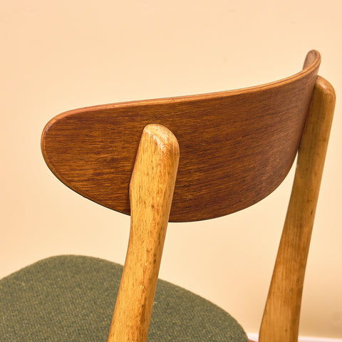 Dining chairs in teak & beech by Farstrup, model 210