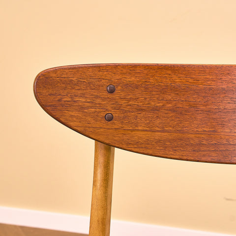 Dining chairs in teak & beech by Farstrup, model 210