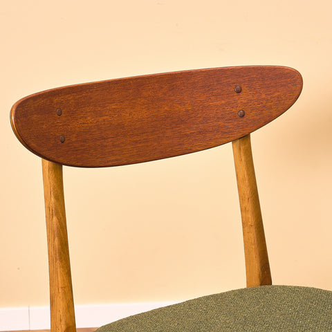 Dining chairs in teak & beech by Farstrup, model 210