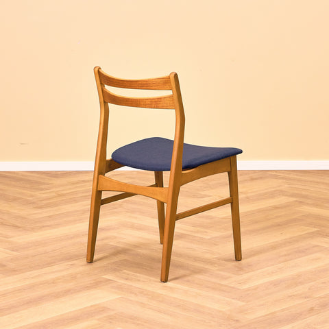 Danish dining chairs in teak and beech
