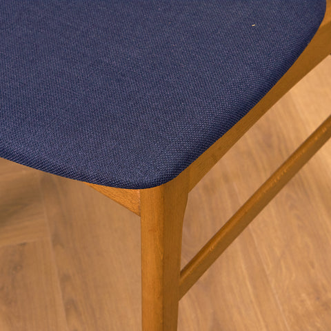 Danish dining chairs in teak and beech