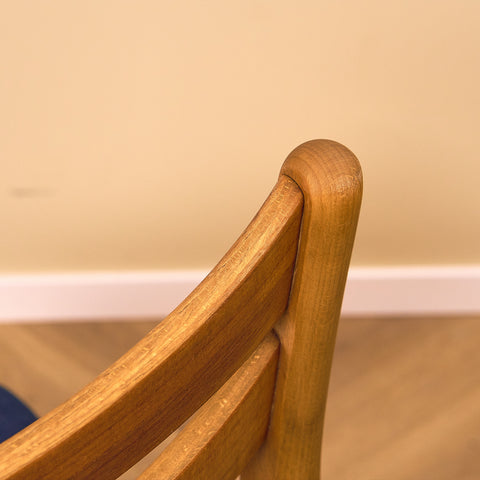 Danish dining chairs in teak and beech