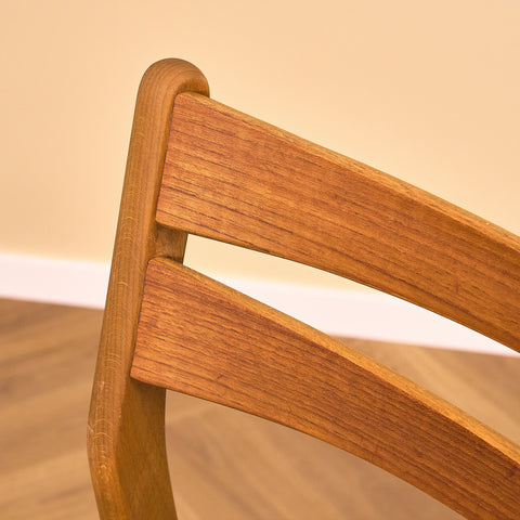 Danish dining chairs in teak and beech