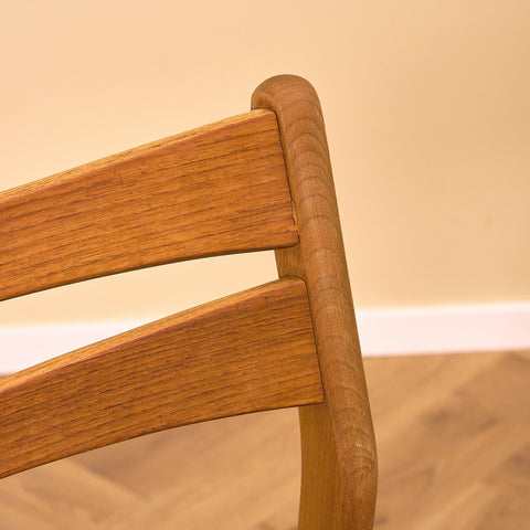 Danish dining chairs in teak and beech